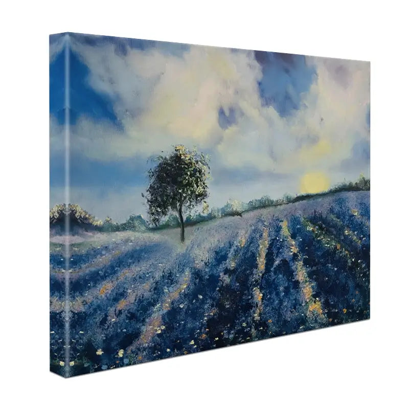 Blue Fields Canvas Print