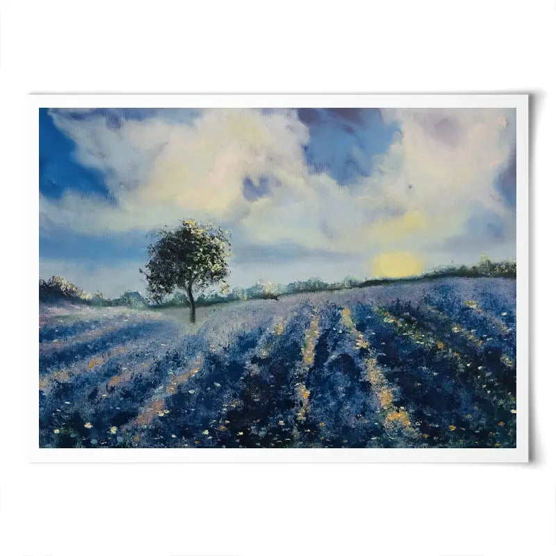 Blue Fields Art Print