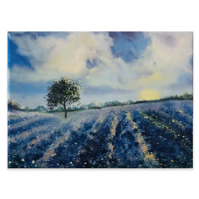 Blue Fields Canvas Print