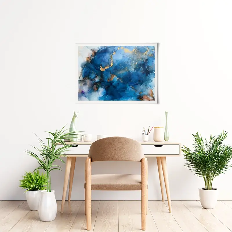 It's All Blue Art Print