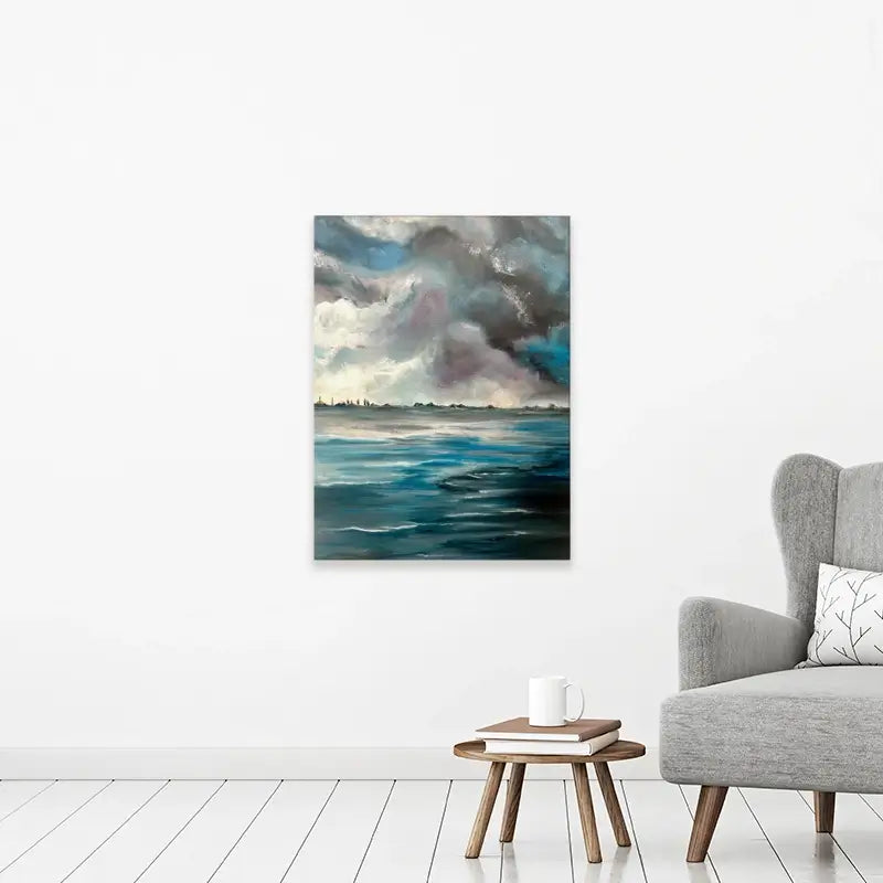 Grey Bay Canvas Print