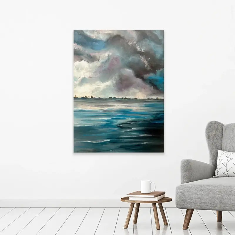 Grey Bay Canvas Print