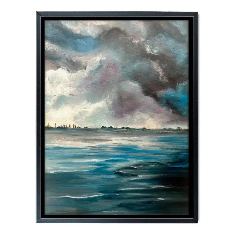 Grey Bay Canvas Print