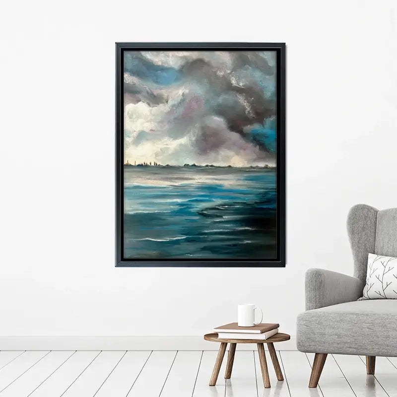 Grey Bay Canvas Print