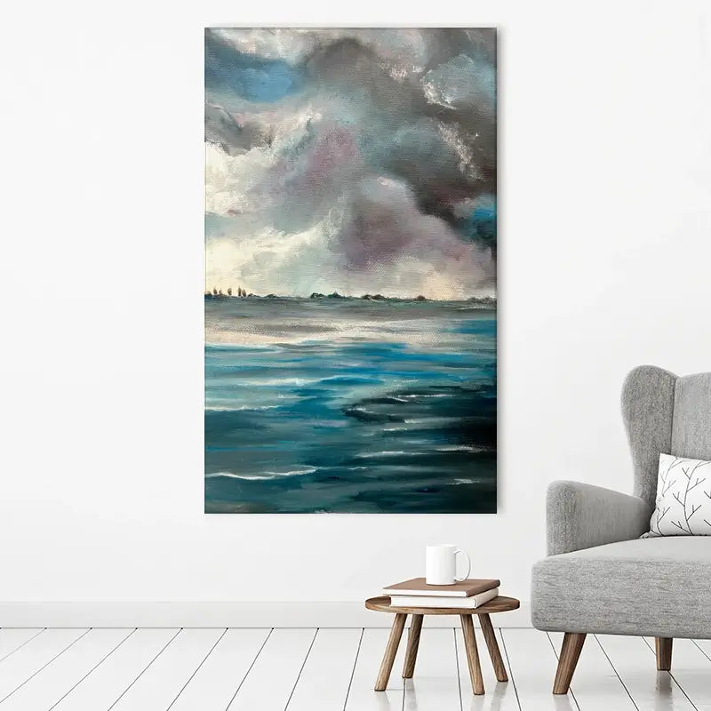 Grey Bay Canvas Print