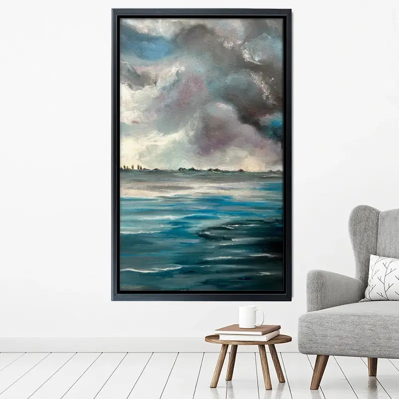 Grey Bay Canvas Print