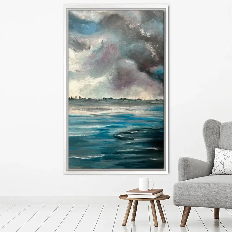 Grey Bay Canvas Print