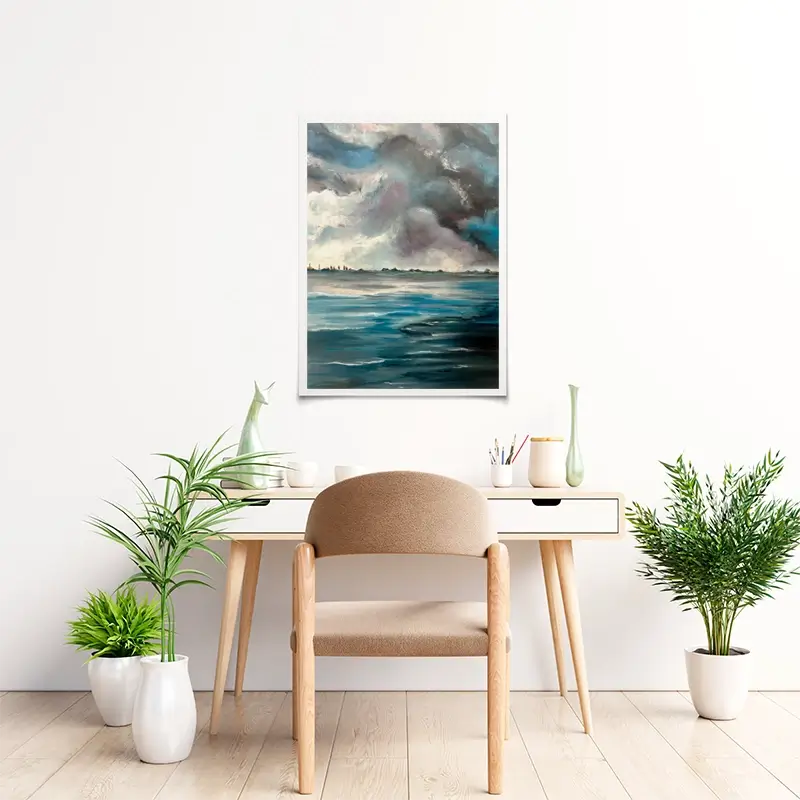 Grey Bay Art Print