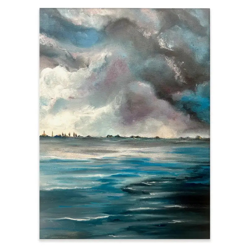 Grey Bay Canvas Print