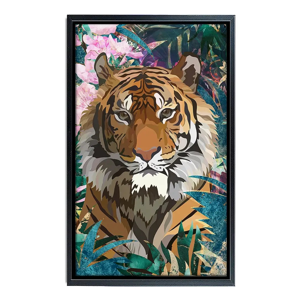 Tropical Tiger Canvas Print