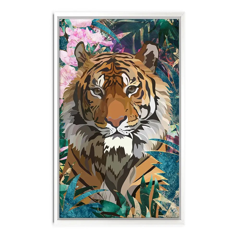 Tropical Tiger Canvas Print