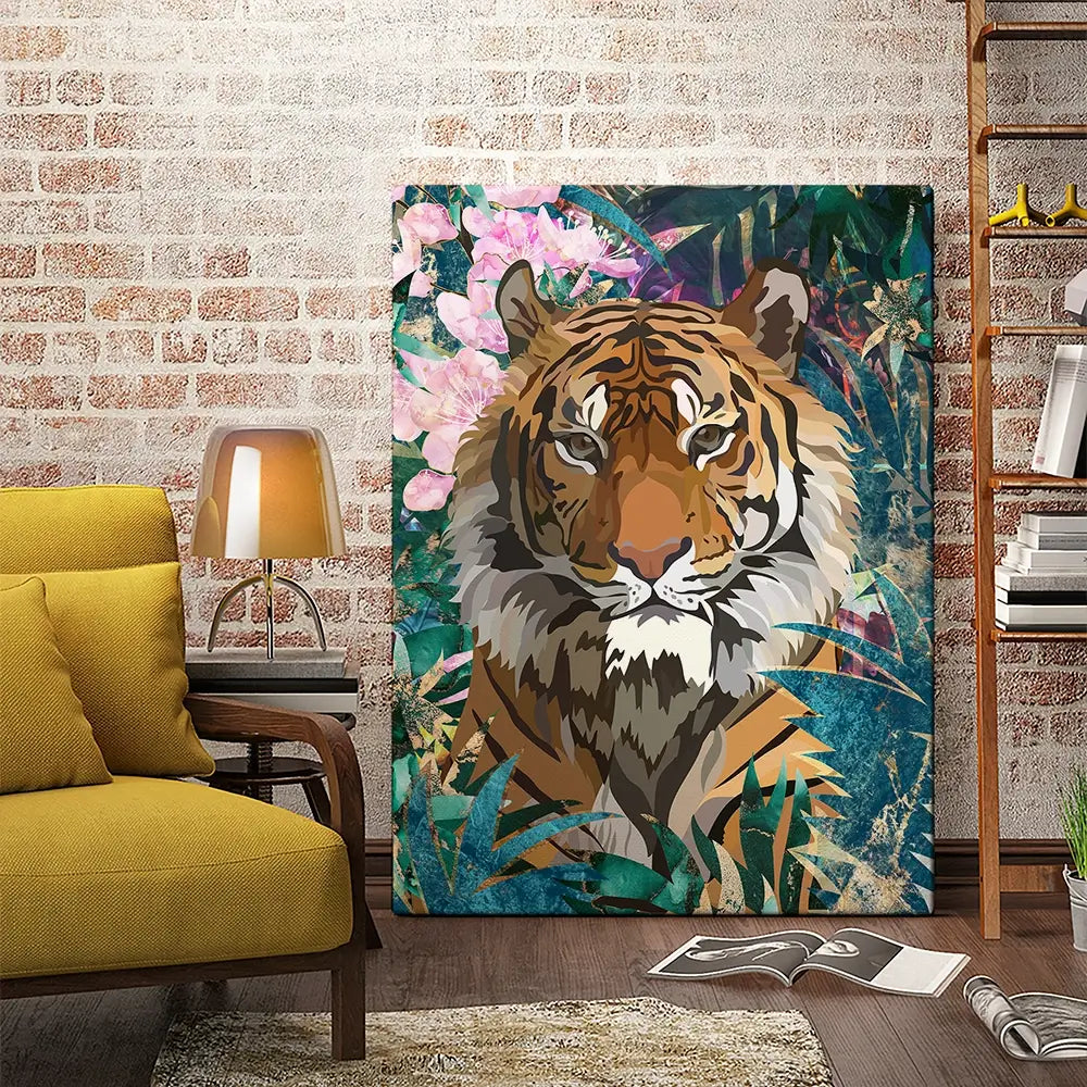 Tropical Tiger Canvas Print