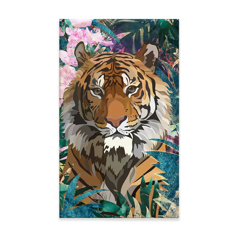 Tropical Tiger Canvas Print