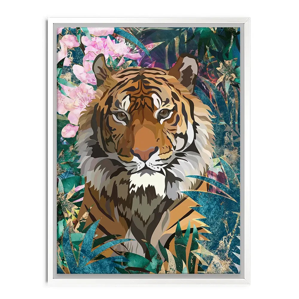 Tropical Tiger Canvas Print