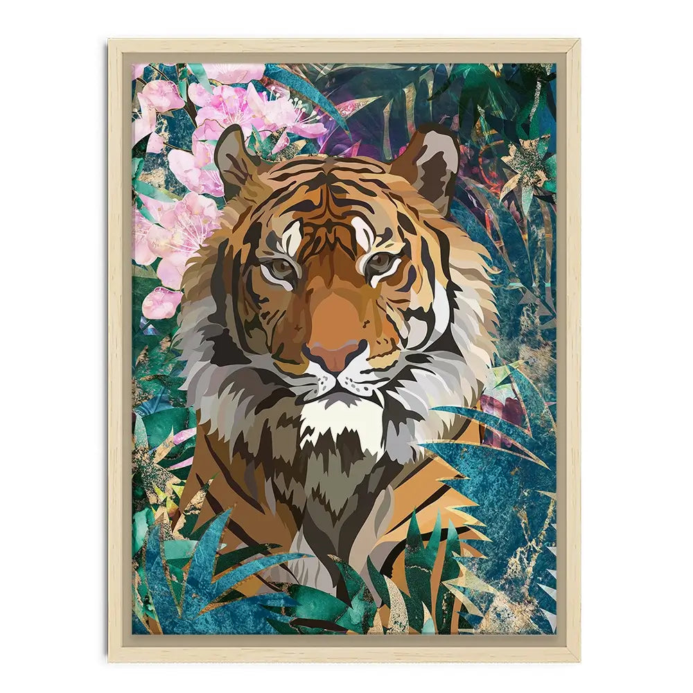 Tropical Tiger Canvas Print