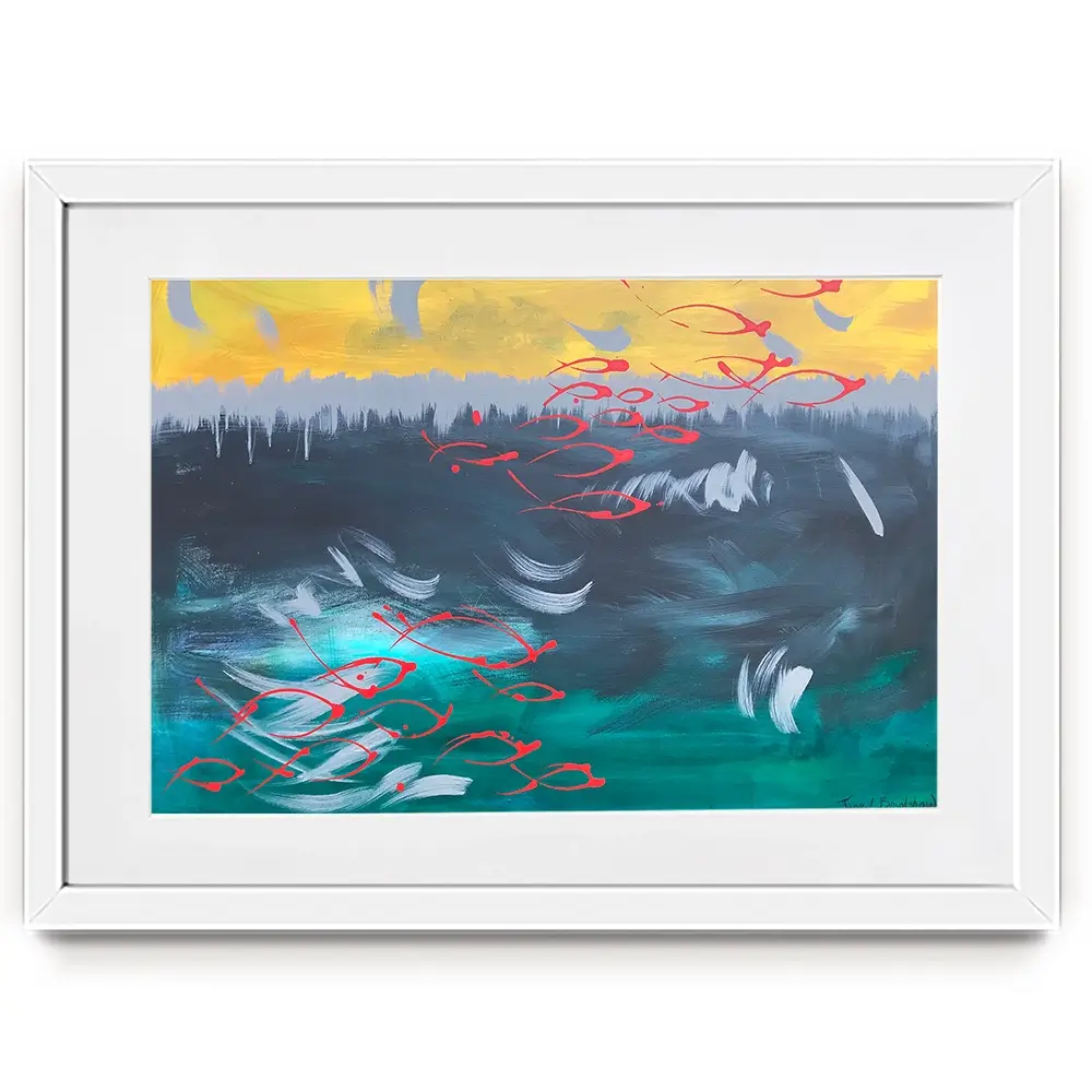 Hidden Depths Framed Art Print