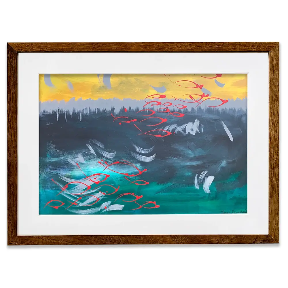 Hidden Depths Framed Art Print