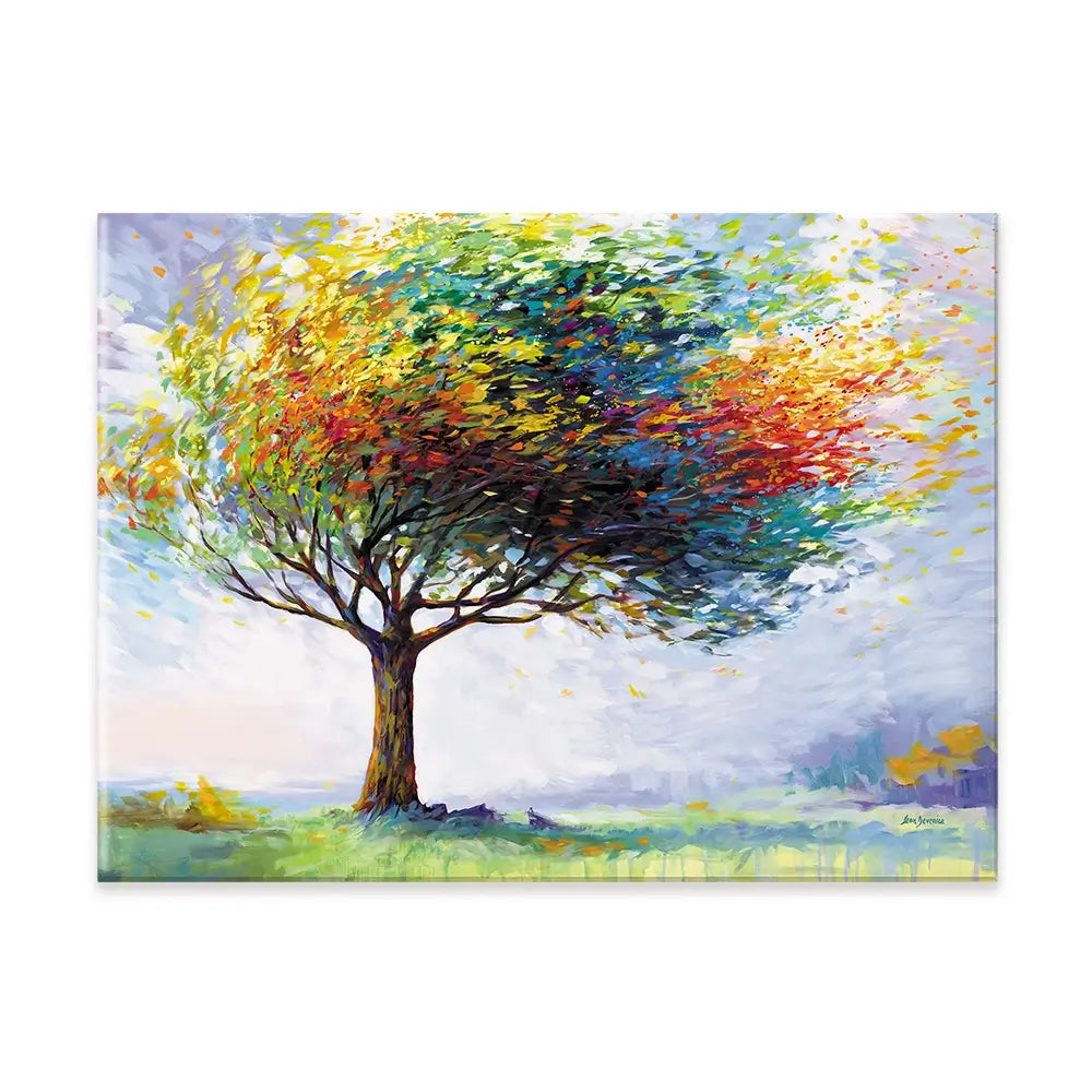 Tree In The Wind Canvas Print