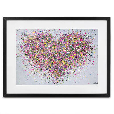 A Happy Heart Framed Art Print