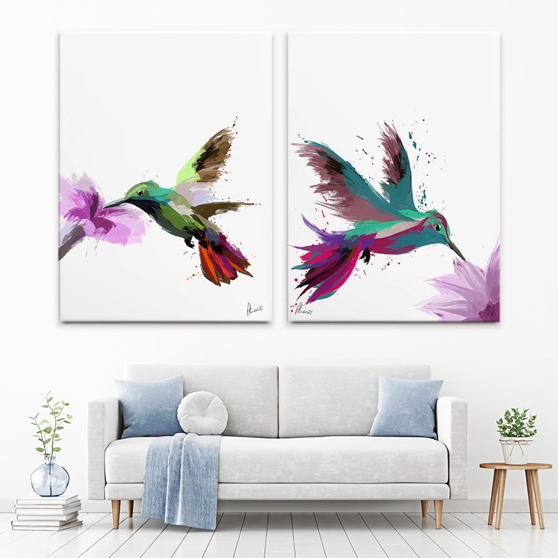 Hummingbird Duo Canvas Print