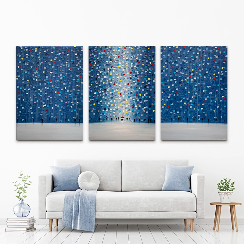 Noir Night Trio Canvas Print