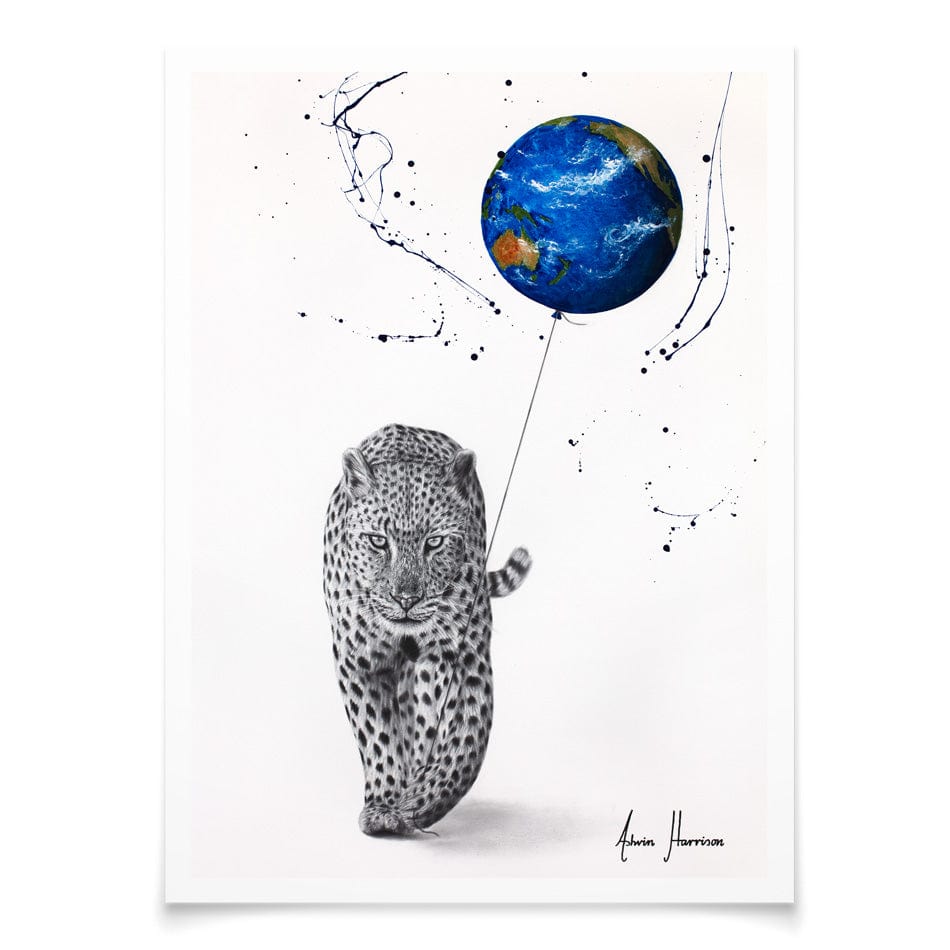 A Leopards World Art Print wall art product Ashvin Harrison