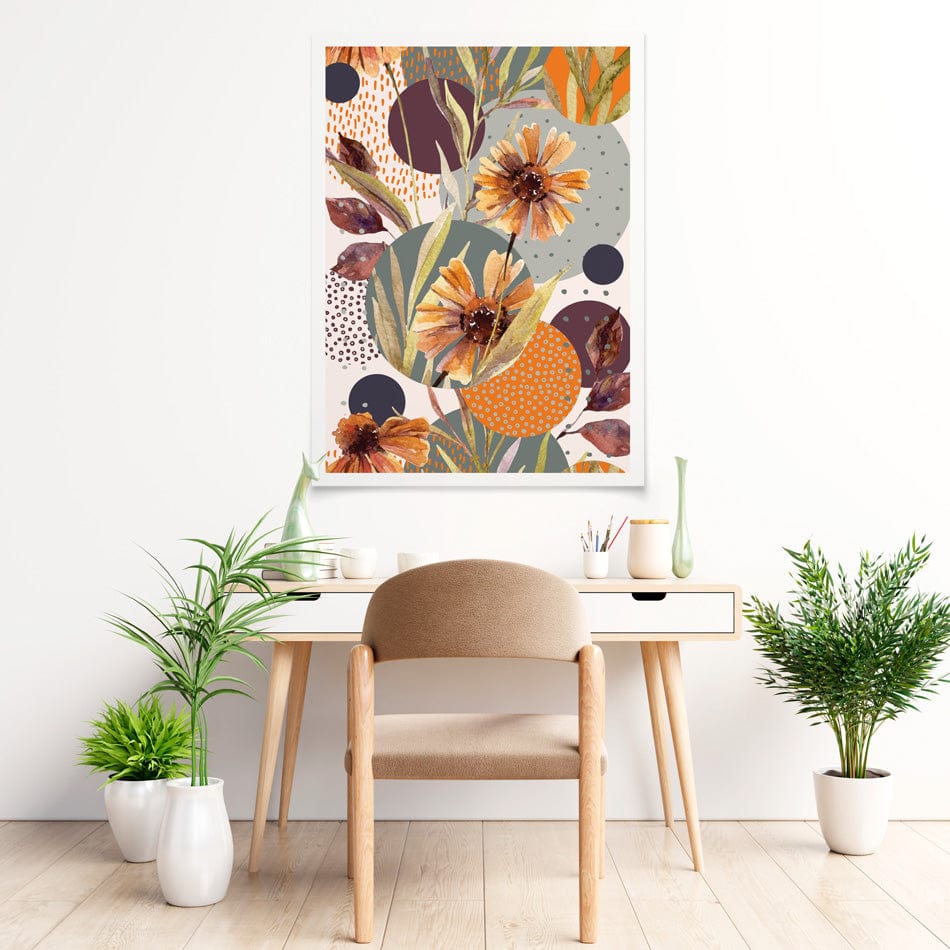 Abstract Floral Art Print wall art product / Shutterstock