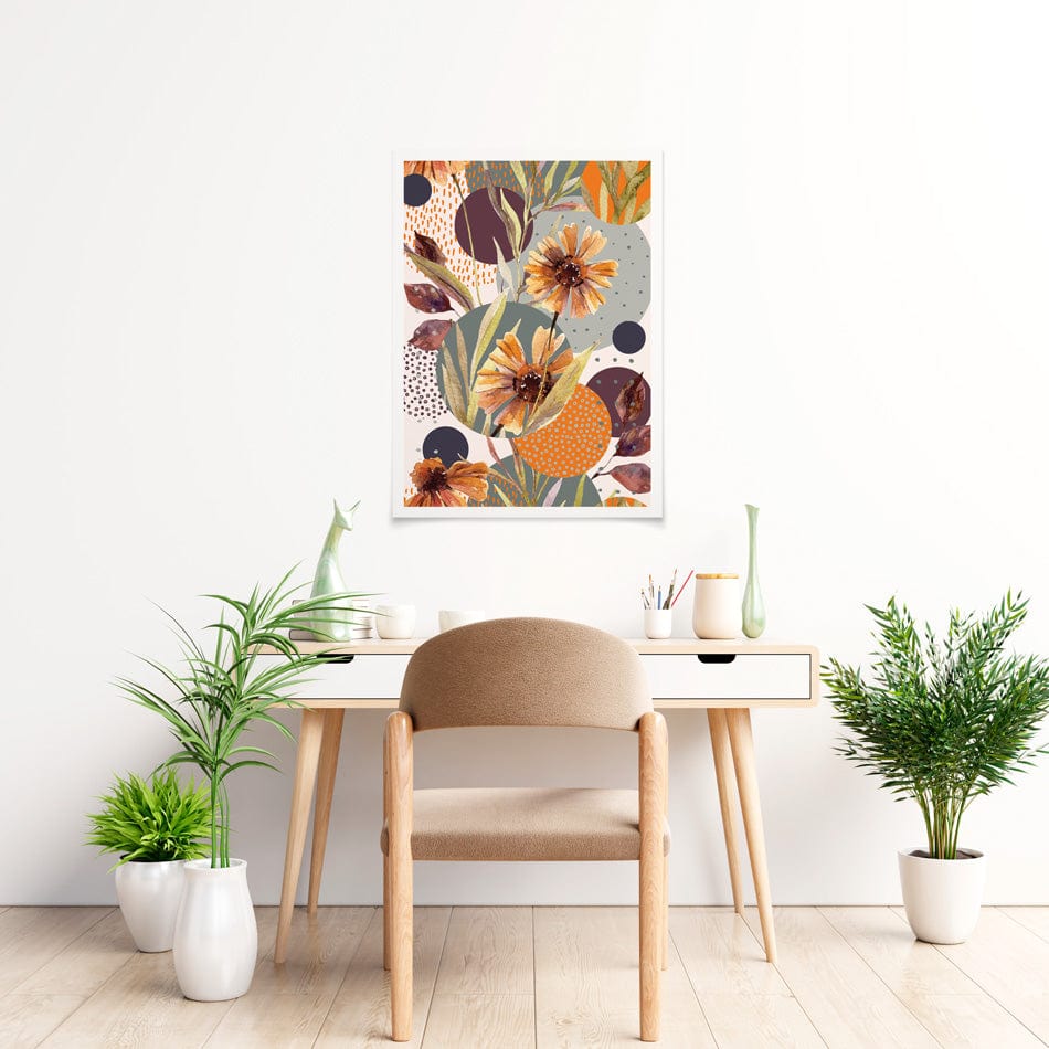 Abstract Floral Art Print wall art product / Shutterstock