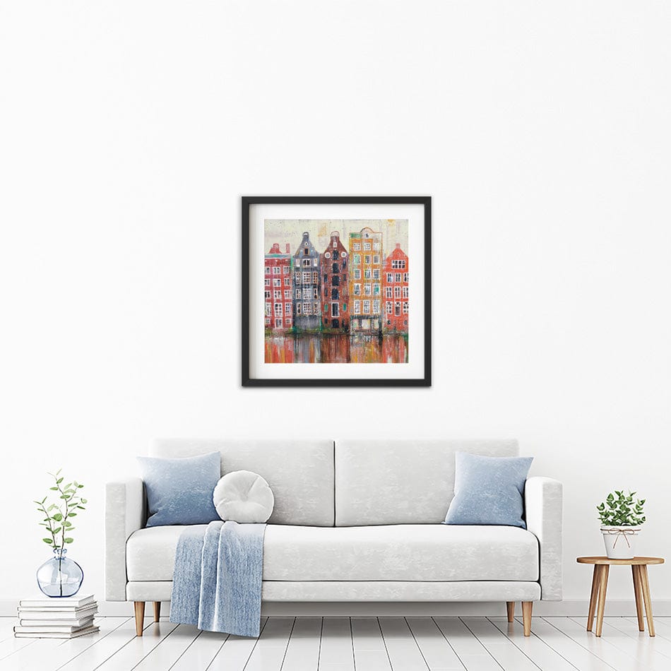 Amsterdam Damrak Square Framed Art Print wall art product Studio Paint-Ing