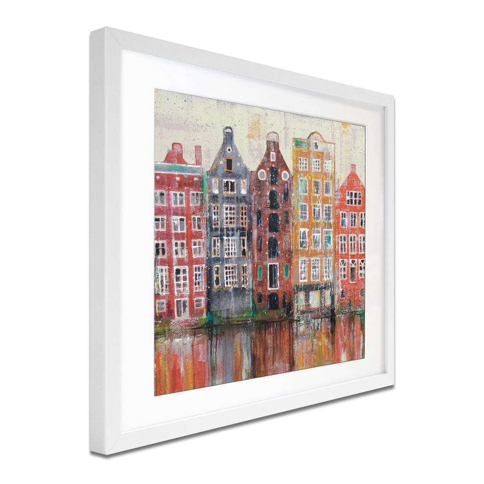 Amsterdam Damrak Square Framed Art Print wall art product Studio Paint-Ing