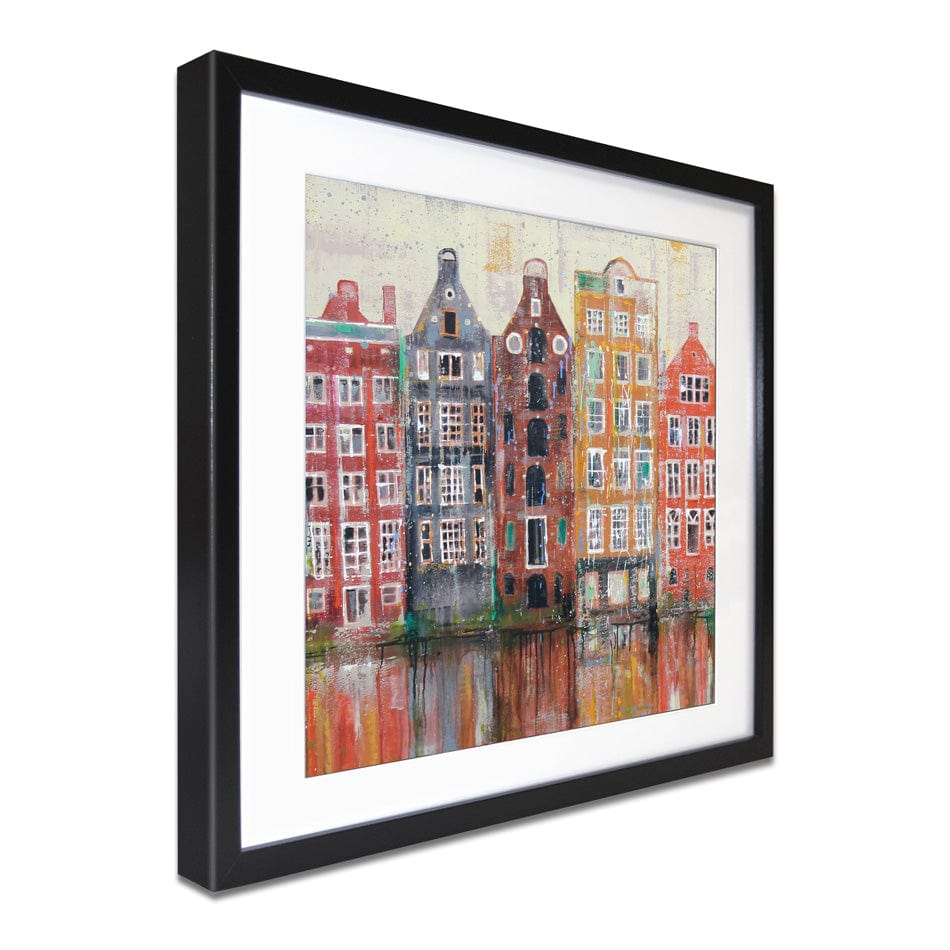 Amsterdam Damrak Square Framed Art Print wall art product Studio Paint-Ing