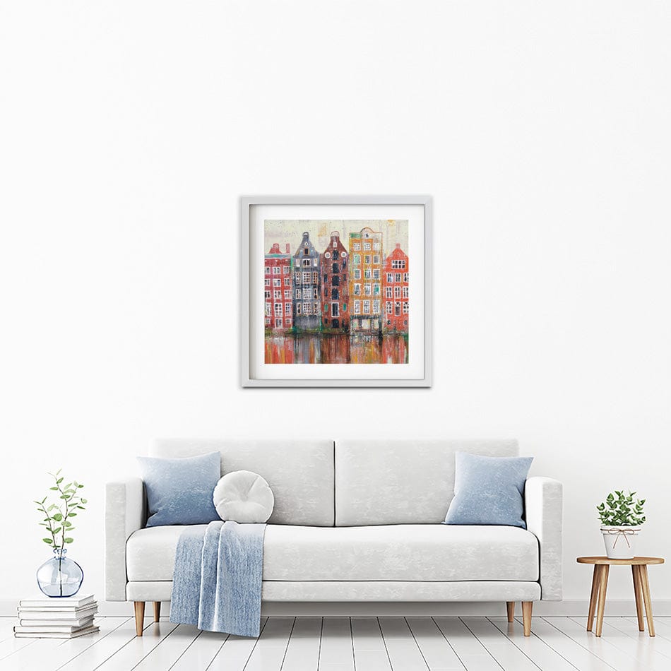 Amsterdam Damrak Square Framed Art Print wall art product Studio Paint-Ing