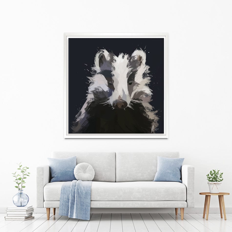 Badger Canvas Print wall art product Aimee Linzi