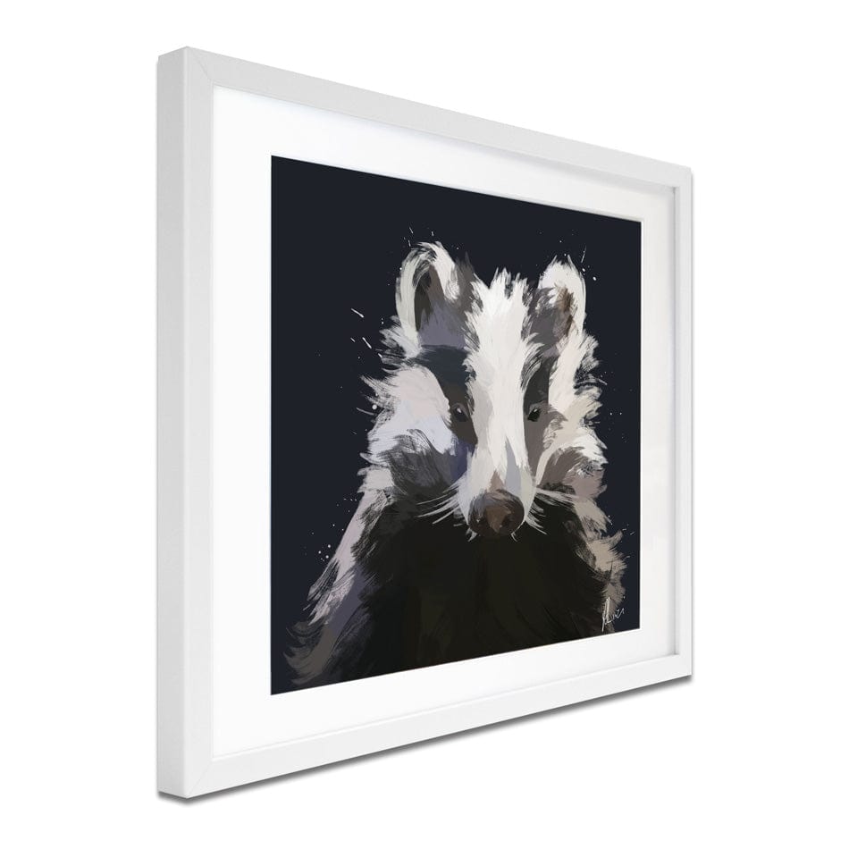 Badger Framed Art Print wall art product Aimee Linzi