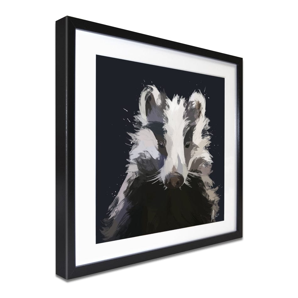 Badger Framed Art Print wall art product Aimee Linzi