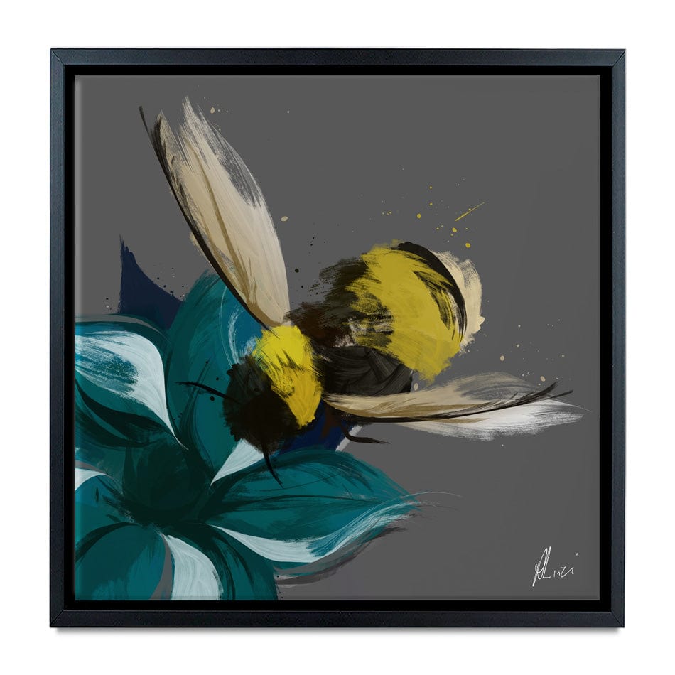 Bee In Flight Canvas Print wall art product Aimee Linzi