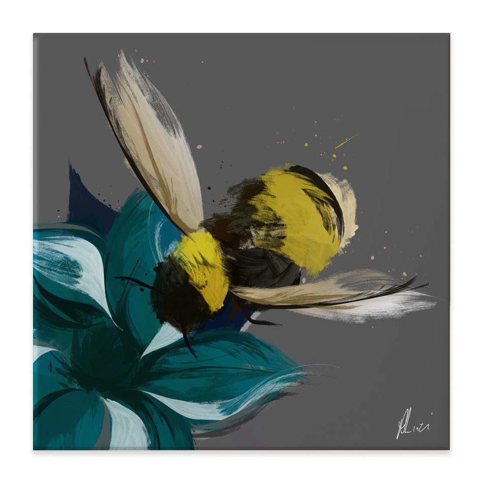 Bee In Flight Canvas Print wall art product Aimee Linzi