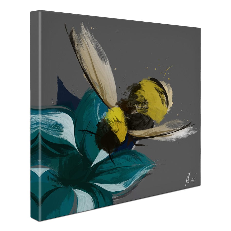 Bee In Flight Canvas Print wall art product Aimee Linzi