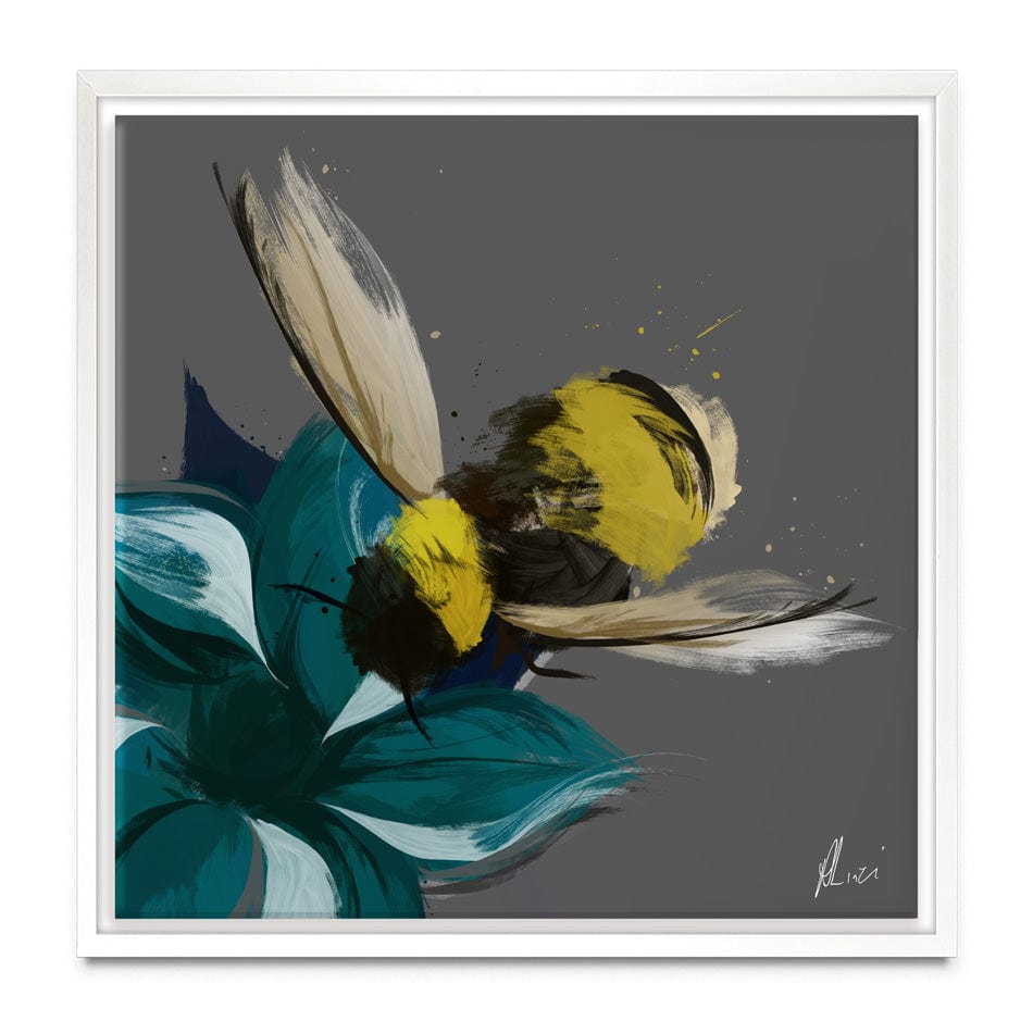 Bee In Flight Canvas Print wall art product Aimee Linzi