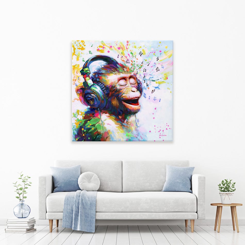 Blissful Beats Square Canvas Print wall art product Ashvin Harrison