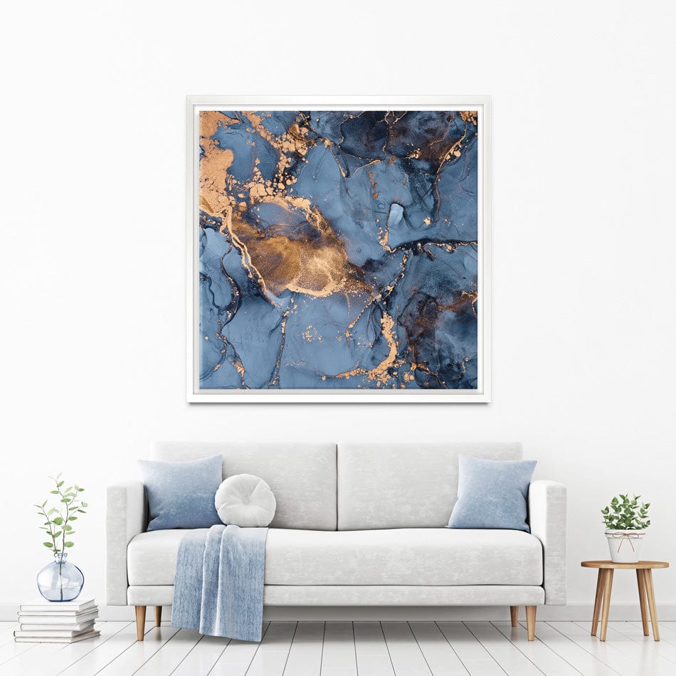 Blue And Bronze Square Canvas Print wall art product djero.adlibeshe yahoo.com / Shutterstock