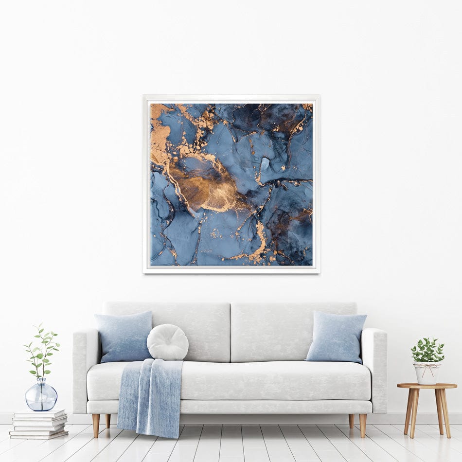 Blue And Bronze Square Canvas Print wall art product djero.adlibeshe yahoo.com / Shutterstock