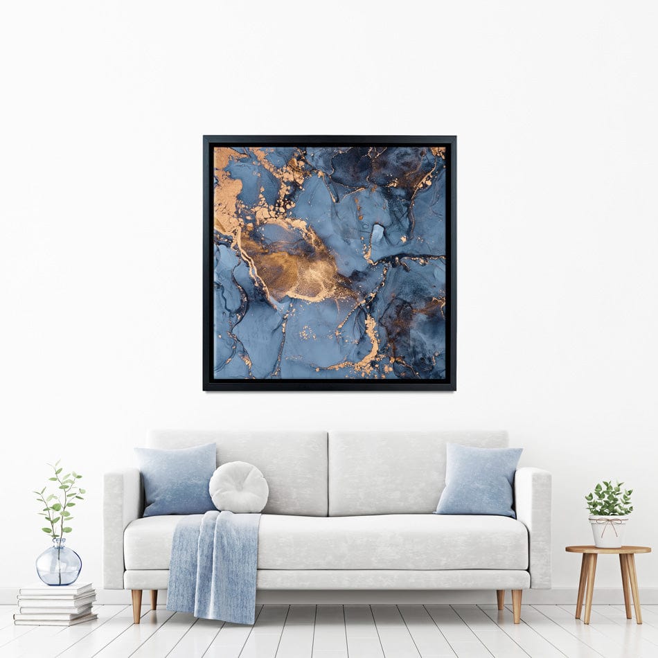 Blue And Bronze Square Canvas Print wall art product djero.adlibeshe yahoo.com / Shutterstock