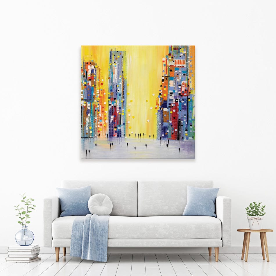 Bright Sunny Day Square Canvas Print wall art product Ekaterina Ermilkina / Independent