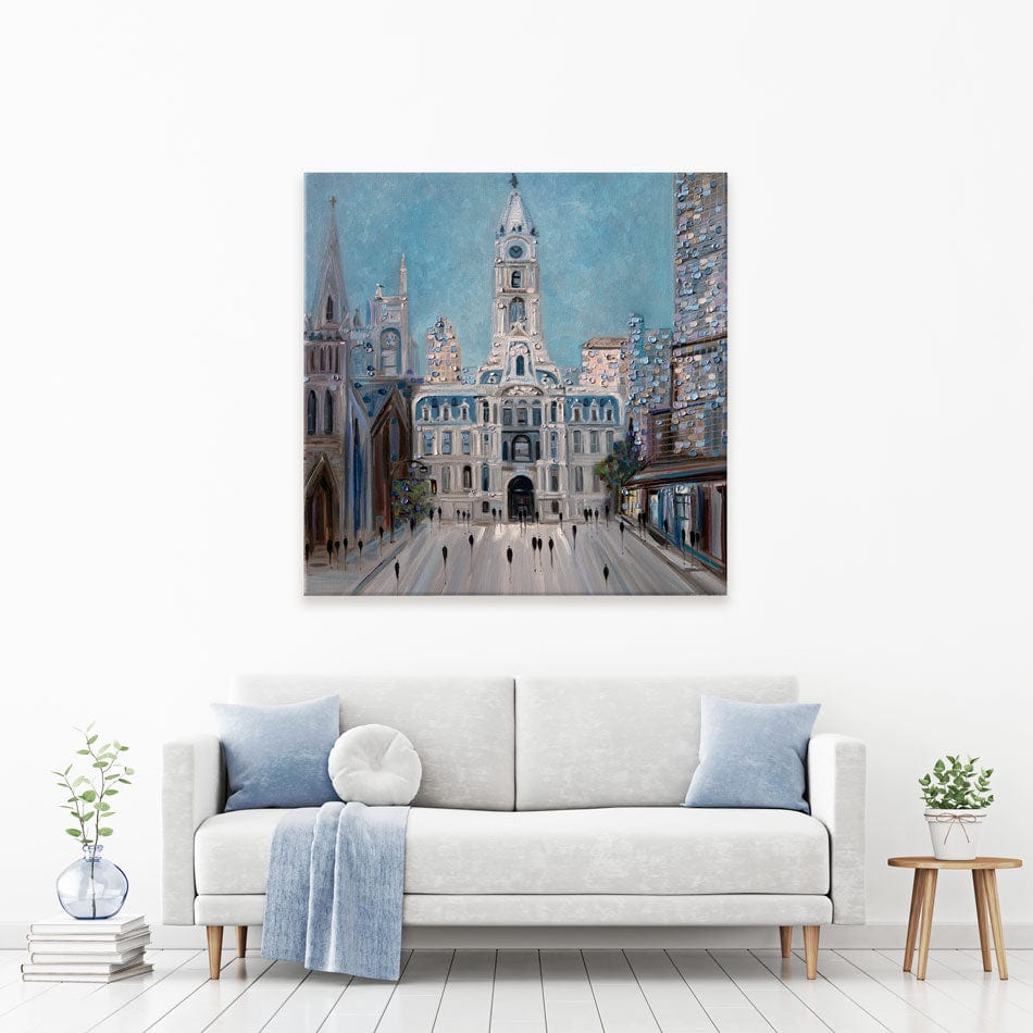 City Hall Philly Canvas Print wall art product Ekaterina Ermilkina / Independent