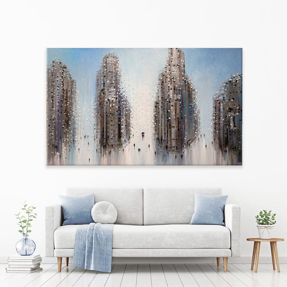 City Mood Canvas Print wall art product Ekaterina Ermilkina / Independent