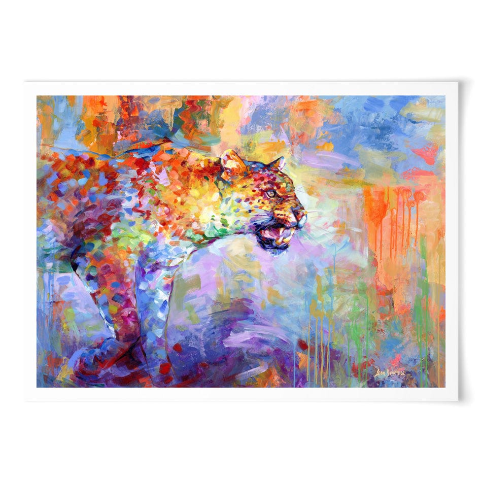 Colourful Leopard Art Print wall art product Leon Devenice