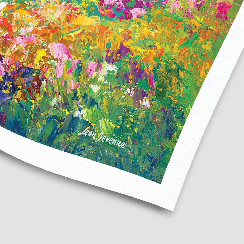 Colourful Meadow Of Wildflowers Art Print wall art product Leon Devenice