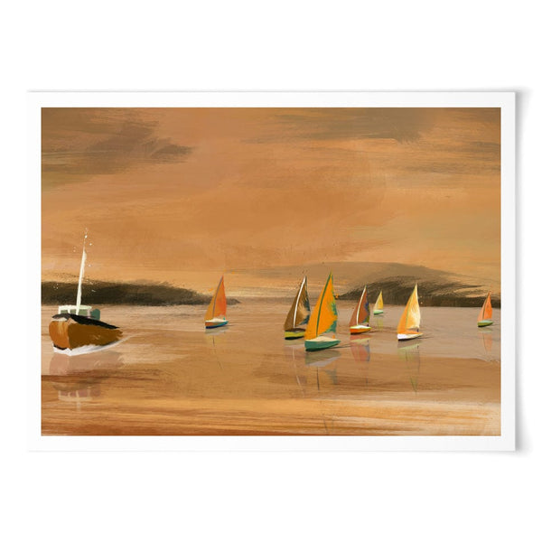 Copper Boats Art Print – Art Print Shop