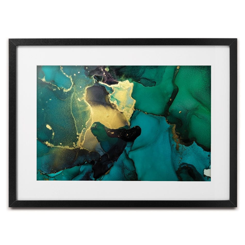 Dark Green Marble Framed Art Print wall art product coldsun777 / Shutterstock